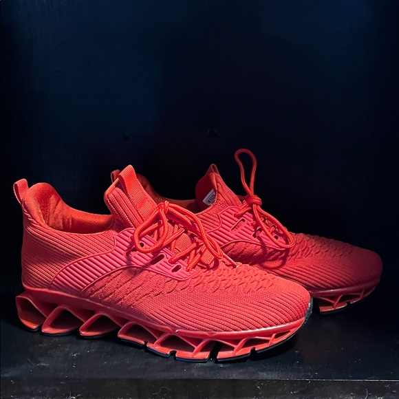 Women's Fun Red Sneakers - Picture 6 of 8